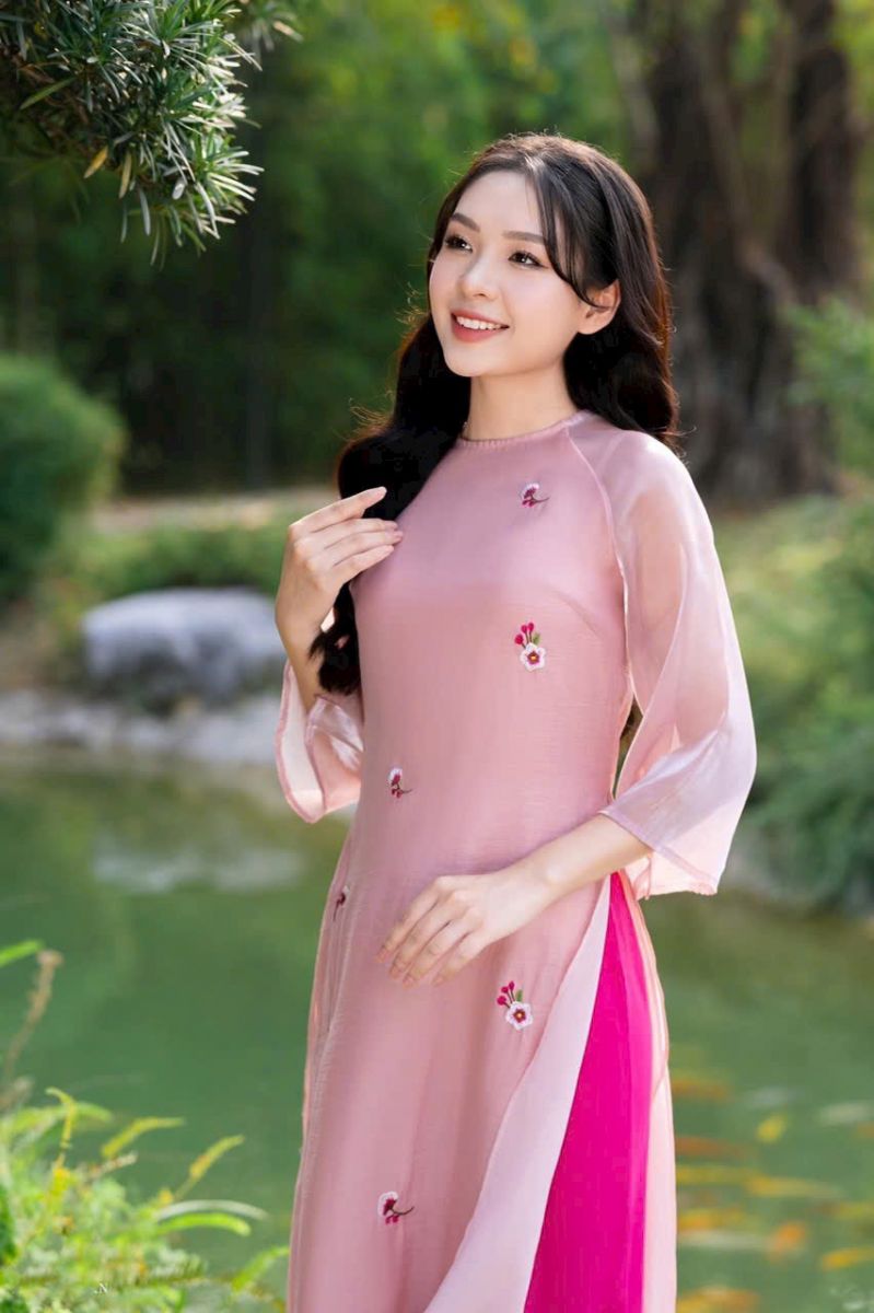 áo dài cách tân tơ crép màu hồng -AD-AT2024 (5)(1)
